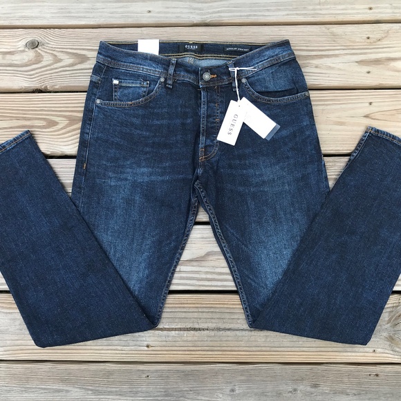 Guess Other - Guess Los Angeles Men Jeans Reg Straight Leg Denim